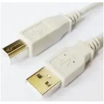 Brackton USB-A uz USB-B kabelis 1.8m – balts