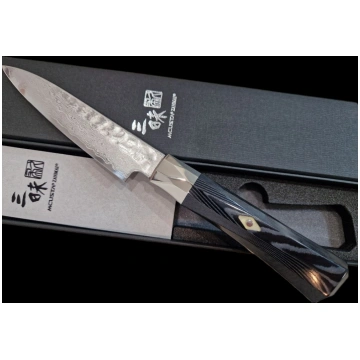MCUSTA ZANMAI Supreme 3 Hammered Black Augļu nazis