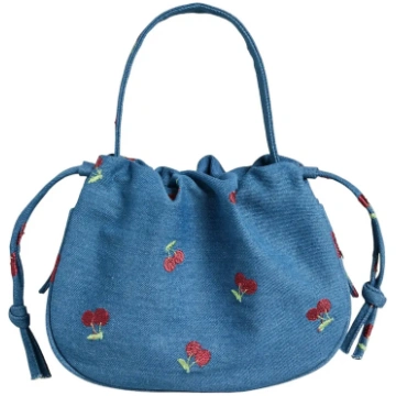 Pieces - Pcballoon Denim Cherry Bag Fsy - izmērs O