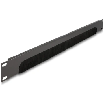 Delock 19″ Cable Management Brush Strip open at th