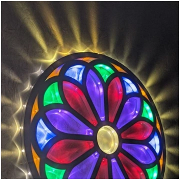 The Decorative Light Wheel - 56 cm / Multicolour