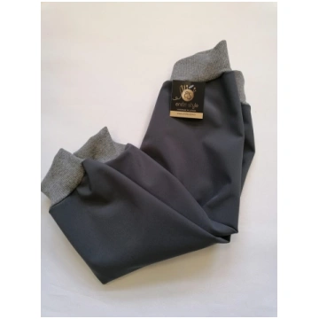 Softshell bikses pelēkā tonī bez atstarotājiem.74-
