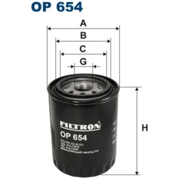 FILTRON Eļļas filtri OP 654