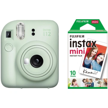 Fujifilm Instax Mini 12, mētolu zaļa + filma