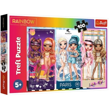 Puzle 100 elementi Rainbow High Rainbow lelles Tre