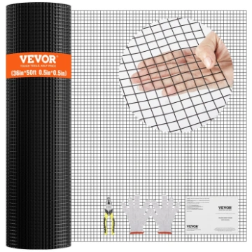VEVOR cinkots stiepļu sieta rullis 91x1524cm, 19 g