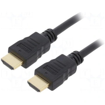 Cable | HDMI plug,both sides | PVC | 1.8m | black 