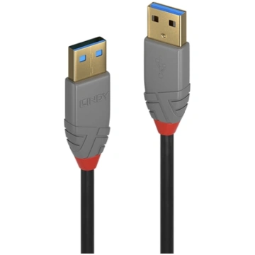 Lindy 0,5m USB 3.2 Type A Cable, Anthra Line 36750