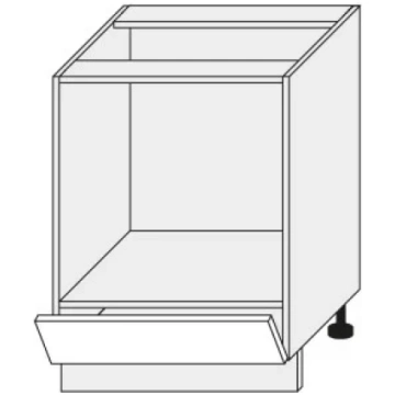 Skapis cepeškrāsnij QUANTUM D11K/60 vanilla