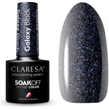 Hibrīda nagu laka Claresa, Galaxy Black, 5 g