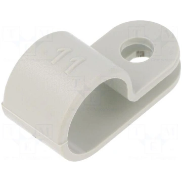 Fixing clamp | Cable P-clips | ØBundle : 11mm | W: