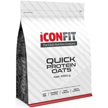 ICONFIT Quick Protein auzu pārslas - ābolu un kanē