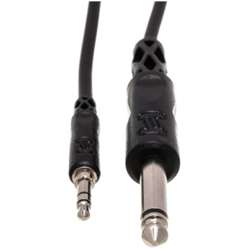 Kabel Hosa Jack 3.5mm - Jack 6.3mm 0.91m czarny (C