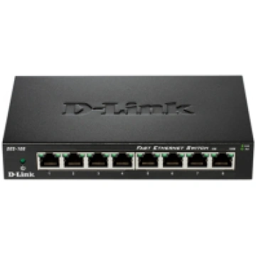 D-Link Ethernet Switch DES-108/E Unmanaged, Deskto
