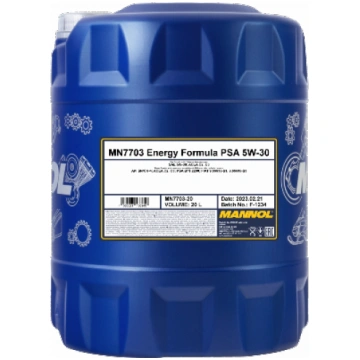 Motoreļļa Mannol 7703 Energy Formula PSA 5W-30 20 