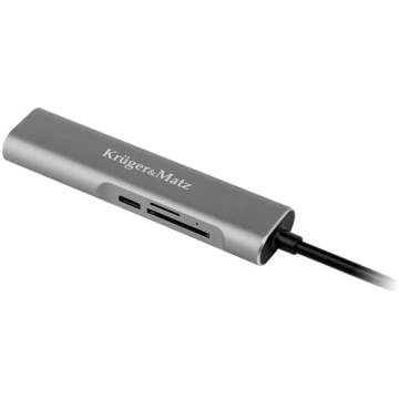 Adapteris (HUB) C tipa USB — HDMI/USB3.0/SD/MicroS