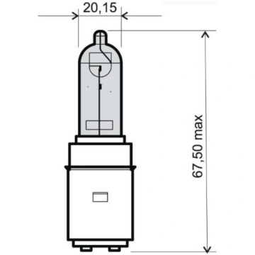 Lamp RMS 246510355 BA20D 12V 35W