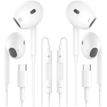 USB C austiņas iPhone 17/16/15 Pro Max/Plus, C tip