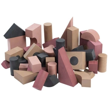 Klucīši BabyTrold Foam Blocks, 63 gab