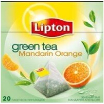 Zaļā tēja LIPTON Mandarīns&Apelsīns, 20gab