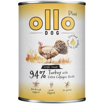 OLLO Plus Collagen Mono mitrā suņu barība ar tītar