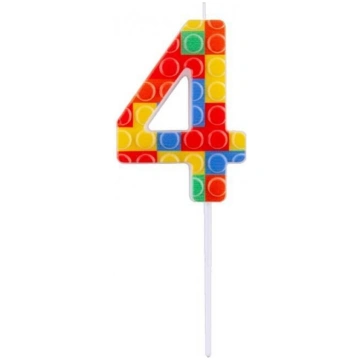 Ciparu svece lego "4"