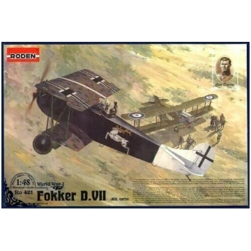 Modelis līmēšanai Roden 421 Fokker D.VII (Albatros