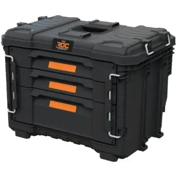 Keter DIY Tool box with 3 drawers ROC Pro Gear 3-D
