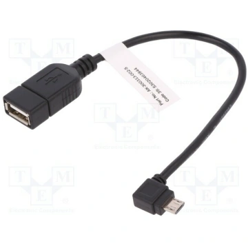 Cable; OTG,USB 2.0; USB A socket,USB B micro plug 