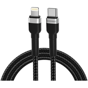 Kabel USB Wozinsky USB-C - Lightning 1 m Czarny (5