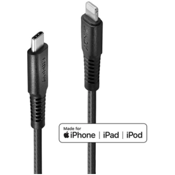 Lindy 2m Reinforced USB Type C to Lightning Cable 