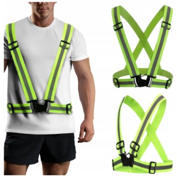 Atstarojoša siksna veste skriešanai ar velosipēdu 