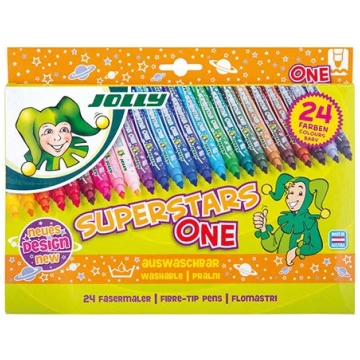 JOLLY Superstars ONE flomāsteri 24 krāsas Radošo D