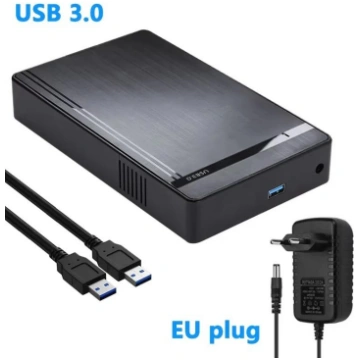 3,5 collu HDD korpuss USB 3.0 uz SATA ārējais ciet
