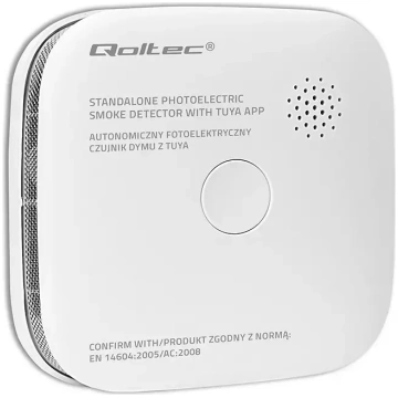 Qoltec Certified wireless smoke detector with batt