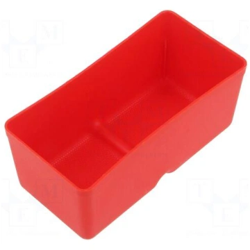 Container: cuvette | red | 55x110mm | 5pcs | KBS11