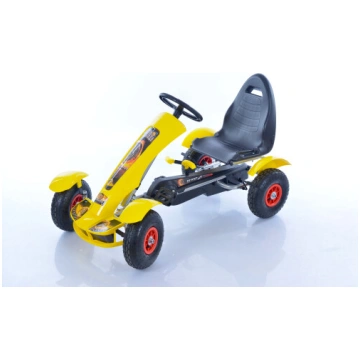 Velokarts (Velomobilis) Go-Kart F618 dzeltens (4-1