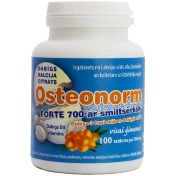 Osteonorm Forte ar smiltsērkšķiem, 700mg, 100 tabl