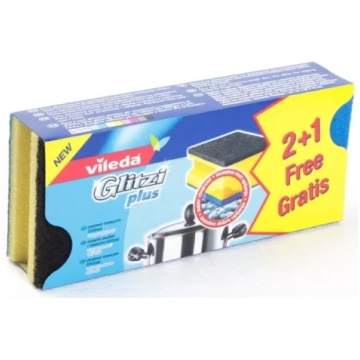 Vileda GLITZI POWER sūklis2+1gb