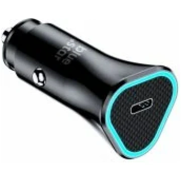 Blue Star CC391-1C USB-C PD QC3.0 20W Black lādētā