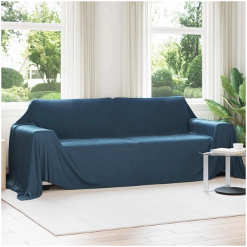 Pleds tums zils 350 x 270 cm flīss
