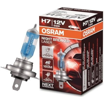 OSRAM spuldze H7 55W 12V +150%