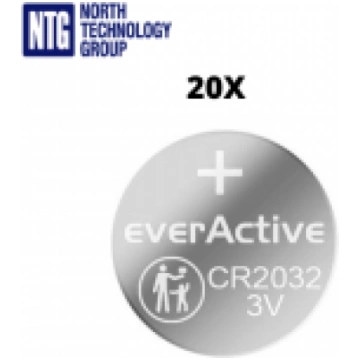 everActive CR2032 DL2032 ECR2032 3V 210mAh Lithium
