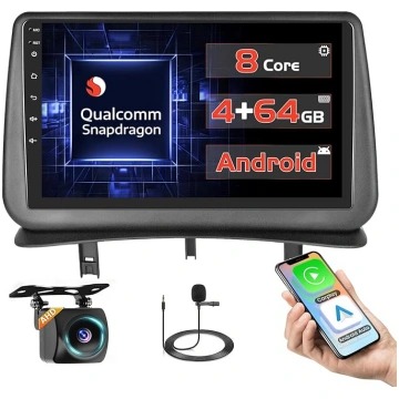 Qualcomm 8 Core 4 + 64 GB Android 15 Auto radio Re