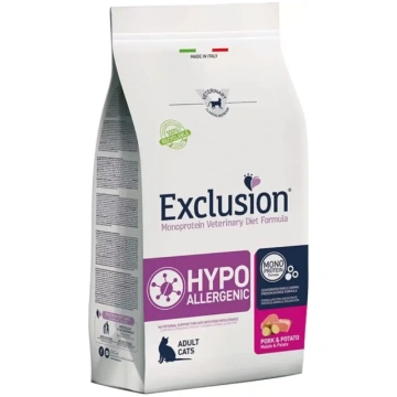 EXCLUSION Hypoallergenic barība kaķiem ar cūkgaļu 