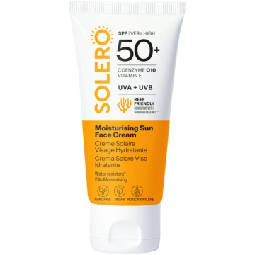 SOLERO SUN SPF50+ mitrinošs sejas aizsargkrēms 50m