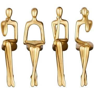 Ruspela The Resin Thinker Statue, 4 Pack Resin Thi