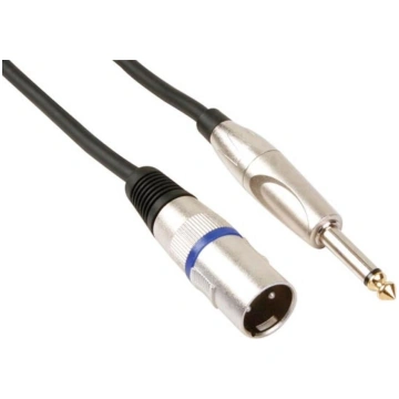 XLR CABLE - XLR MALE to JACK 6.35 mm - MONO - 3 m 