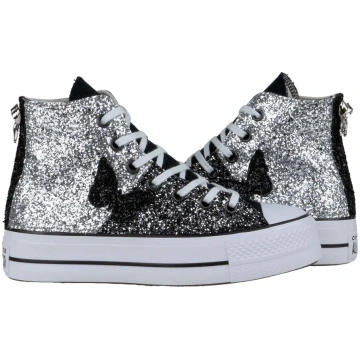 CONVERSE PLATFORM PERSONALIZZATE NERA BUTTERFLY CO