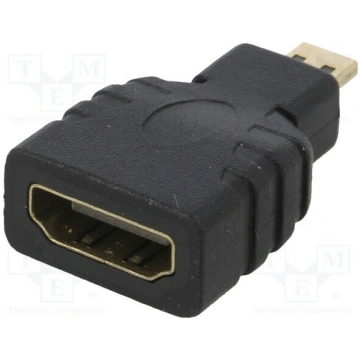 Adapter; HDMI socket,micro HDMI plug; black | AK-A